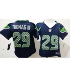 Nike Seattle Seahawks #29 Earl Thomas III Navy Blue Toddlers Jersey