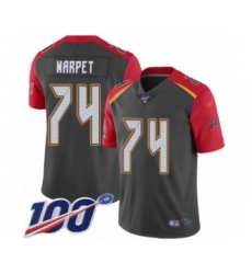 Men's Tampa Bay Buccaneers #74 Ali Marpet Limited Gray Inverted Legend 100th Season Football Jersey