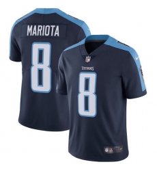 Men's Nike Tennessee Titans #8 Marcus Mariota Navy Blue Alternate Vapor Untouchable Limited Player NFL Jersey