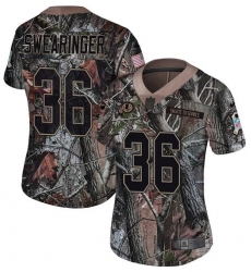 Women's Nike Washington Redskins #36 D   Swearinger Limited Camo Rush Realtree NFL Jersey