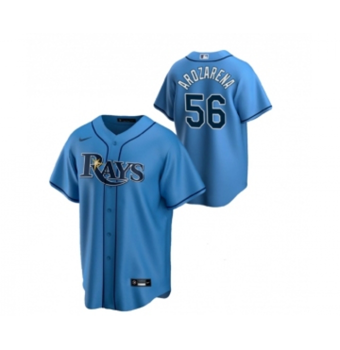 Men's Tampa Bay Rays #56 Randy Arozarena Blue Cool Base Stitched Baseball Jersey