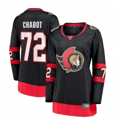 Women's Ottawa Senators #72 Thomas Chabot Fanatics Branded Black 2020-21 Home Premier Breakaway Player Jersey