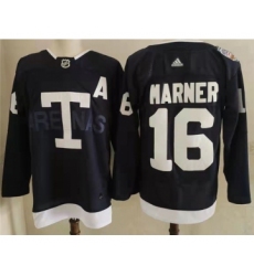 Men's Toronto Maple Leafs 16 Mitchell Marner Navy 2022 NHL Heritage Classic Adidas Jersey