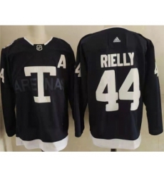 Men's Toronto Maple Leafs 44 Morgan Rielly Navy 2022 NHL Heritage Classic Adidas Jersey
