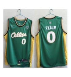 Men's Boston Celtics #0 Jayson Tatum Green Stitched Basketball Jersey