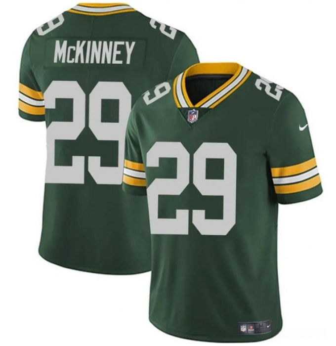 Men's Green Bay Packers #29 Xavier McKinney Green Vapor Limited Football Stitched Jersey