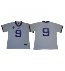 LSU Tigers #9 White 125 Sesons Nike College Football Jersey