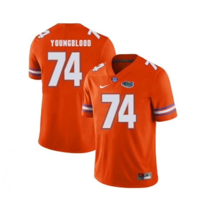 Florida Gators 74 Jack Youngblood Orange College Football Jersey