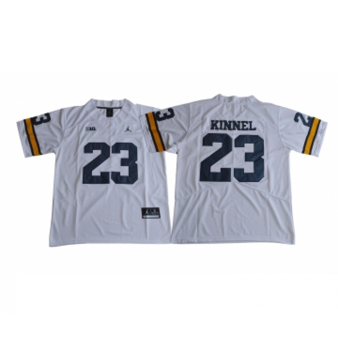 Michigan Wolverines 23 Tyree Kinnel White College Football Jersey
