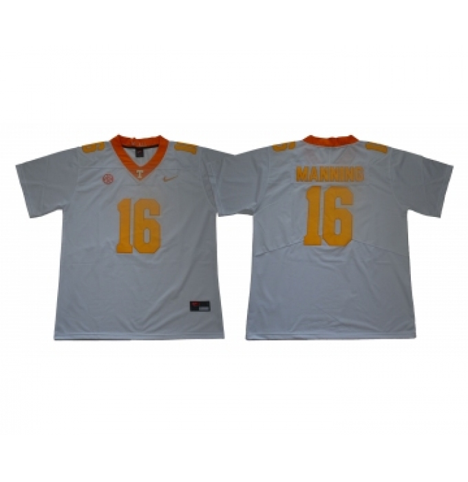 Tennessee Volunteers 16 Peyton Manning White Nike College Football Jersey