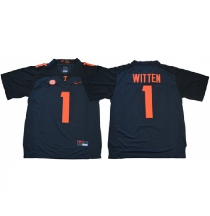 Vols #1 Jason Witten Grey Limited Stitched NCAA Jersey