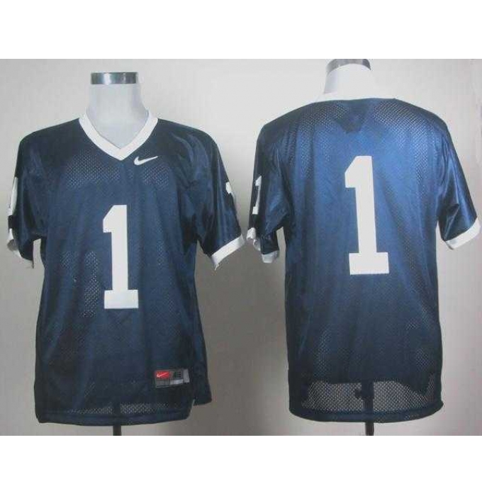Nittany Lions #1 Navy Blue Embroidered NCAA Jerseys