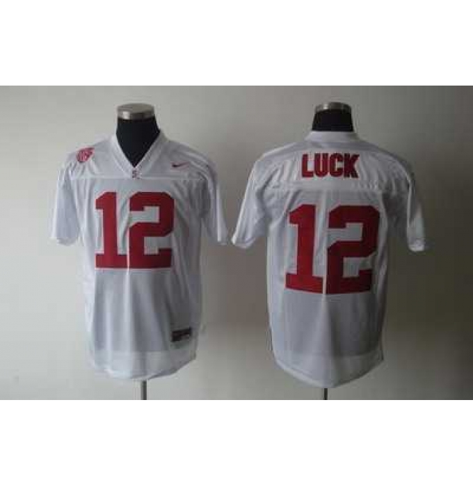 NCAA Stanford Cardinals #12 Andrew luck white