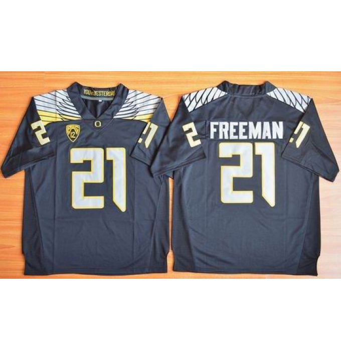 Oregon Ducks #21 Royce Freeman Black Limited Stitched NCAA Jersey