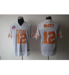 NCAA Texas Longhorns #12 Colt McCoy WHITE Jersey