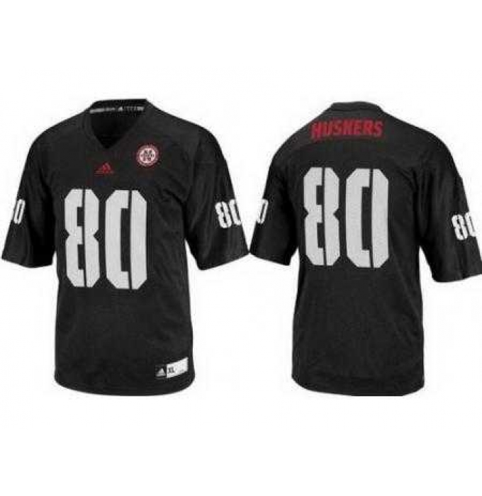 Nebraska Cornhuskers 80 Kenny Bell Black College Football NCAA Jerseys