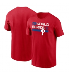 Men's Philadelphia Phillies Nike Red 2022 World Series Authentic Collection Dugout T-Shirt