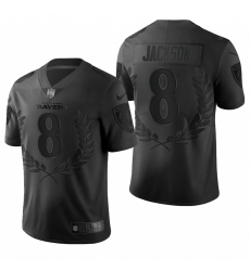 Men's Baltimore Ravens #8 Lamar Jackson Black Nike Souvenir Edition Limited Jersey