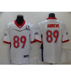 Men's Baltimore Ravens #89 Mark Andrews White Nike Royal 2022 NFC Pro Bowl Limited Player Jersey