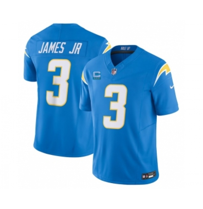 Men's Nike Los Angeles Chargers #3 Derwin James Jr. Light Blue 2023 F.U.S.E. 3-Star C Vapor Untouchable Limited Football Stitched Jersey