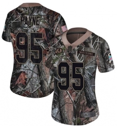 Women's Nike Washington Redskins #95 Da Ron Payne Limited Camo Rush Realtree NFL Jersey