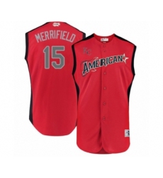 Youth Kansas City Royals #15 Whit Merrifield Authentic Red American League 2019 Baseball All-Star Jersey