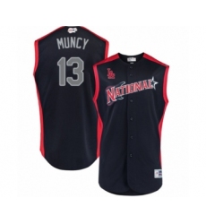 Men's Los Angeles Dodgers #13 Max Muncy Authentic Navy Blue National League 2019 Baseball All-Star Jersey