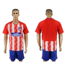 Atletico Madrid Blank Home Soccer Club Jersey5