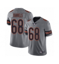 Women's Chicago Bears #68 James Daniels Limited Silver Inverted Legend Football Jersey
