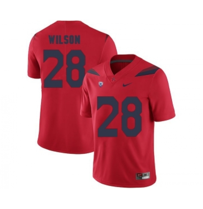 Arizona Wildcats 28 Nick Wilson Red College Football Jersey