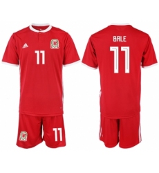 2018-19 Welsh 11 BALE Home Soccer Jersey