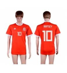 2018-19 Wales 10 RAMSEY Home Thailand Soccer Jersey