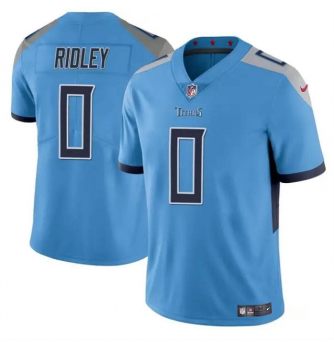 Men's Tennessee Titans #0 Calvin Ridley Blue Vapor Limited Football Stitched Jersey
