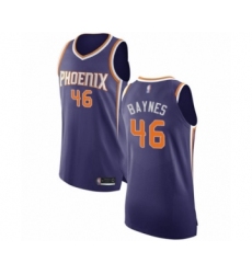 Men's Phoenix Suns #46 Aron Baynes Authentic Purple Basketball Jersey - Icon Edition