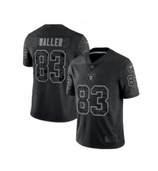 Men's Las Vegas Raiders #83 Darren Waller Black Reflective Limited Stitched Football Jersey