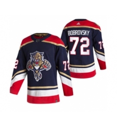 Men's Florida Panthers #72 Sergei Bobrovsky Black 2020-21 Reverse Retro Alternate Hockey Jersey