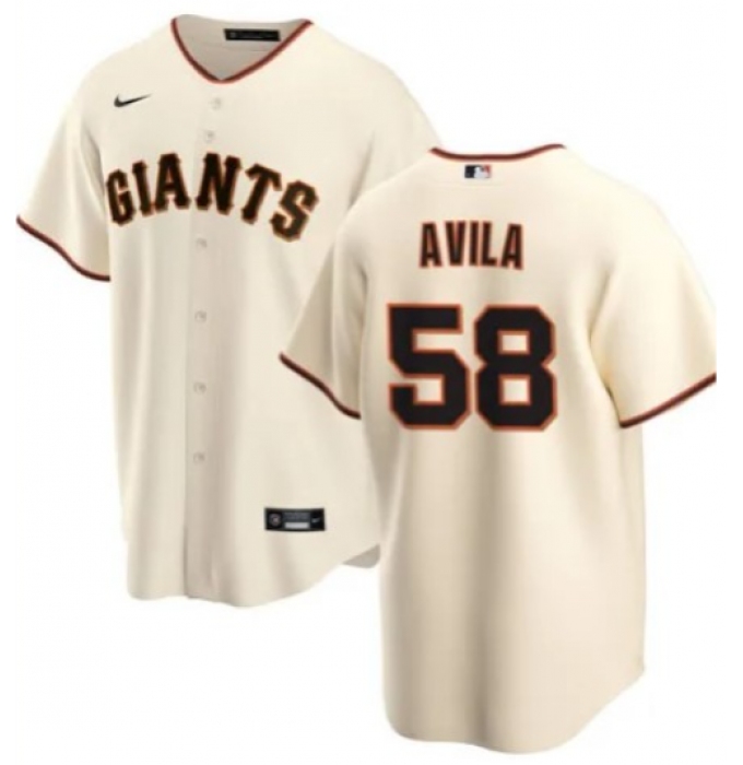 Men's San Francisco Giants #58 Nick Avila Cream Cool Base Stitched Baseball Jersey