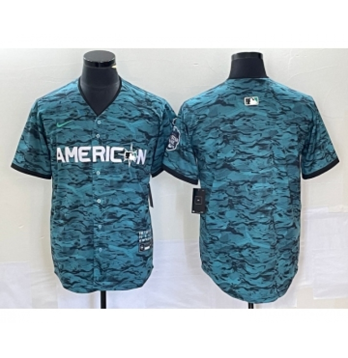 Men's Nike Los Angeles Angels Blank Teal 2023 All Star Cool Base Stitched Jersey