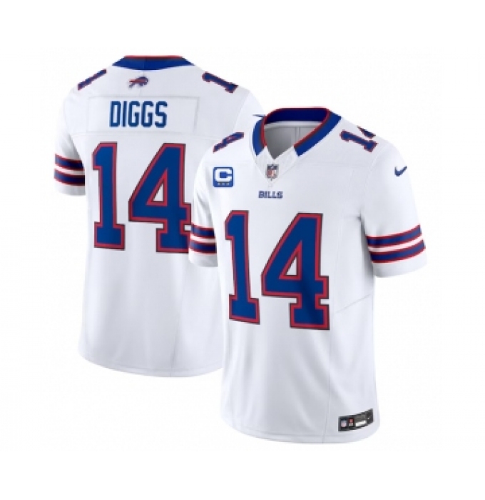Men's Nike Buffalo Bills #14 Stefon Diggs White 2023 F.U.S.E. 4-Star C Vapor Untouchable Limited Football Stitched Jersey