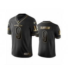 Cincinnati Bengals #9 Joe Burrow Black Golden Edition Vapor Limited Jersey