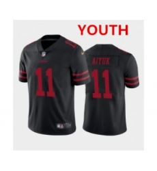 Youth Nike 49ers 11 Brandon Aiyuk Black 2020 NFL Draft First Round Pick Vapor Untouchable Limited Jersey