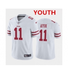 Youth Nike 49ers 11 Brandon Aiyuk White 2020 NFL Draft First Round Pick Vapor Untouchable Limited Jersey