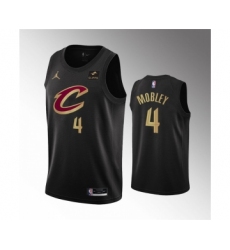 Men's Cleveland Cavaliers #4 Evan Mobley Black Statement Edition Stitched Basketball Jersey