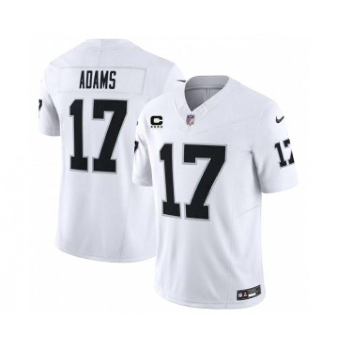 Men's Nike Las Vegas Raiders #17 Davante Adams White 2023 F.U.S.E C Vapor Untouchable Football Stitched Jersey