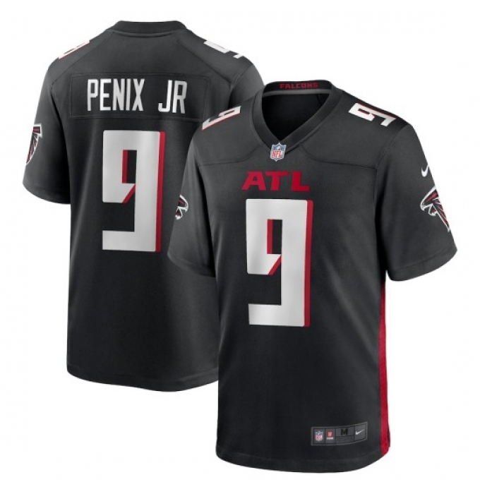 Men's Atlanta Falcons #9 Michael Penix Jr. Nike Black Player Game Jersey
