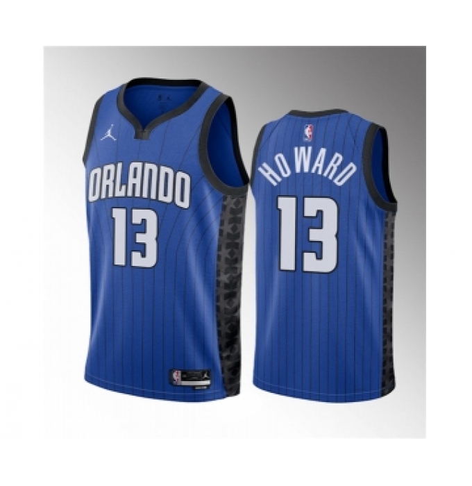 Men's Orlando Magic #13 Jett Howard Blue 2023 Draft Statement Edition Stitched Basketball Jersey