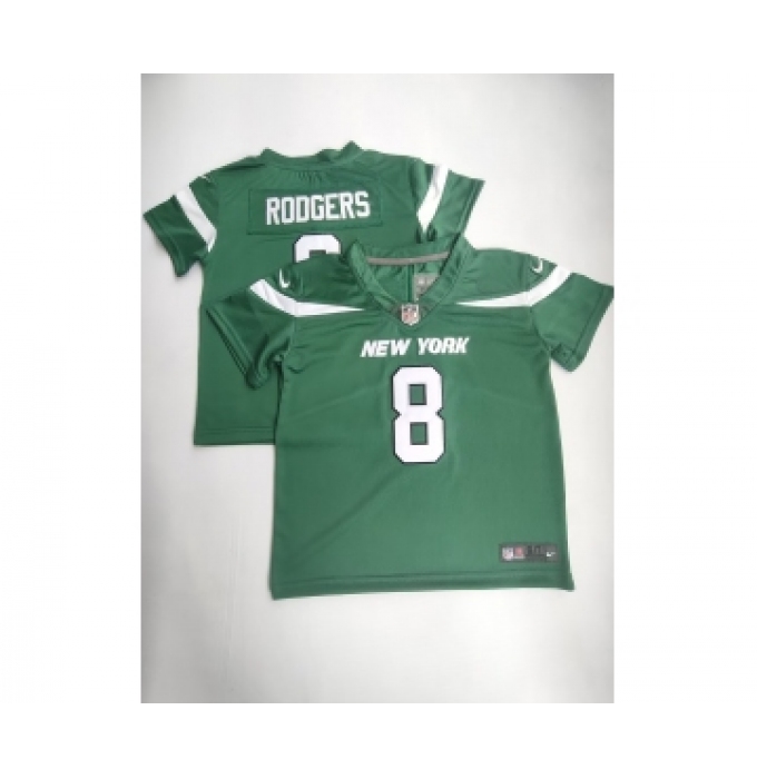 Toddlers New York Jets #8 Aaron Rodgers Green 2023 Vapor Untouchable Stitched Limited Jersey