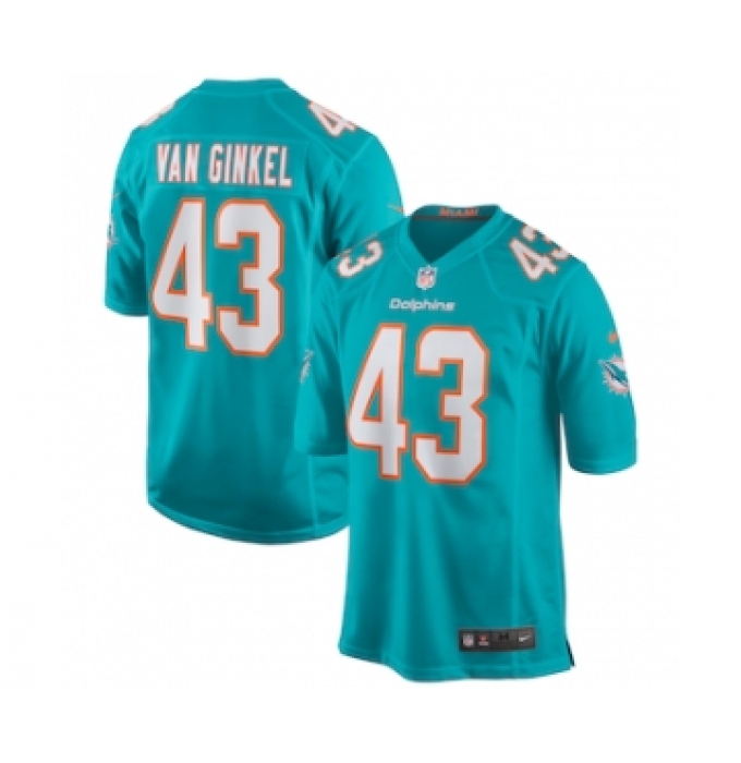 Men's Nike Miami Dolphins #43 Andrew Van Ginkel Green Stitched Football Jersey
