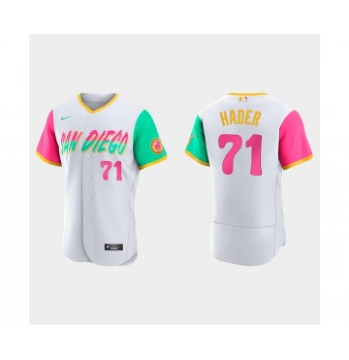 Mens San Diego Padres #71 Josh Hader White 2022 City Connect Jersey