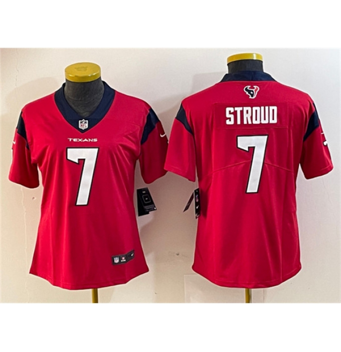 Women's Houston Texans #7 C.J. Stroud Red Vapor Untouchable Limited Stitched Jersey